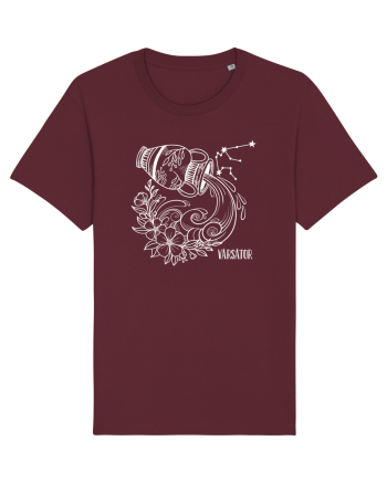Zodiac Floral - Zodia Vărsător - pt culori inchise Burgundy