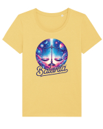 Zodia Balanță - Identitatea ta cosmică Tricou mânecă scurtă guler larg fitted Damă Expresser