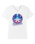Zodia Balanță - Identitatea ta cosmică Tricou mânecă scurtă guler V Bărbat Presenter