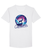 Zodia Capricorn - Identitatea ta cosmică Tricou mânecă scurtă guler larg Bărbat Skater