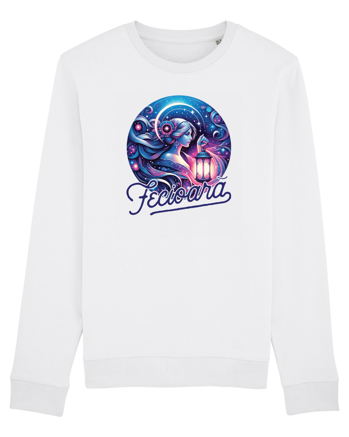 Bluză mânecă lungă Unisex Rise White