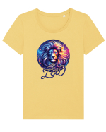 Zodia Leu - Identitatea ta cosmică Tricou mânecă scurtă guler larg fitted Damă Expresser