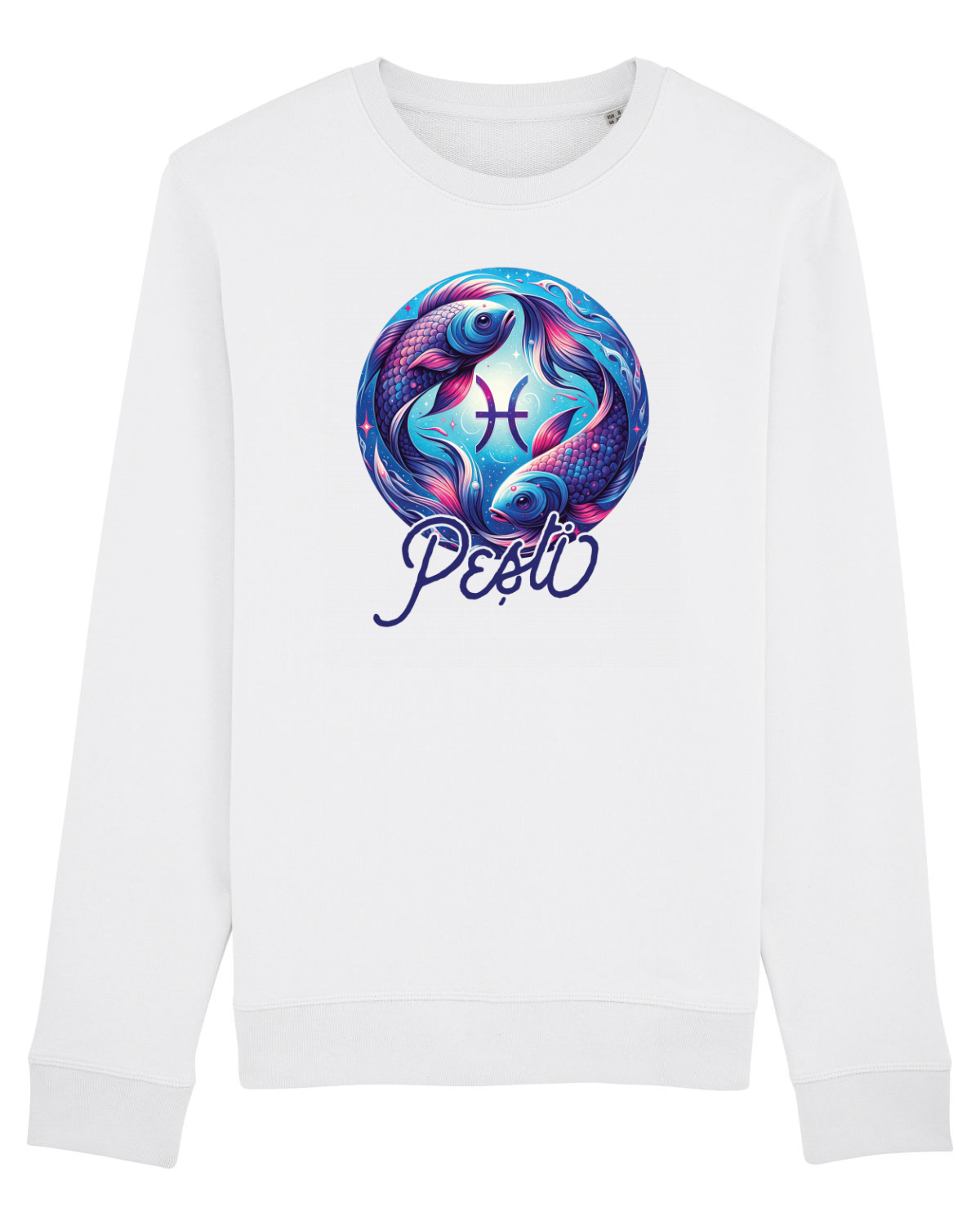 Bluză mânecă lungă Unisex Rise White