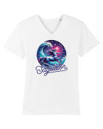 Zodia Săgetător - Identitatea ta cosmică Tricou mânecă scurtă guler V Bărbat Presenter