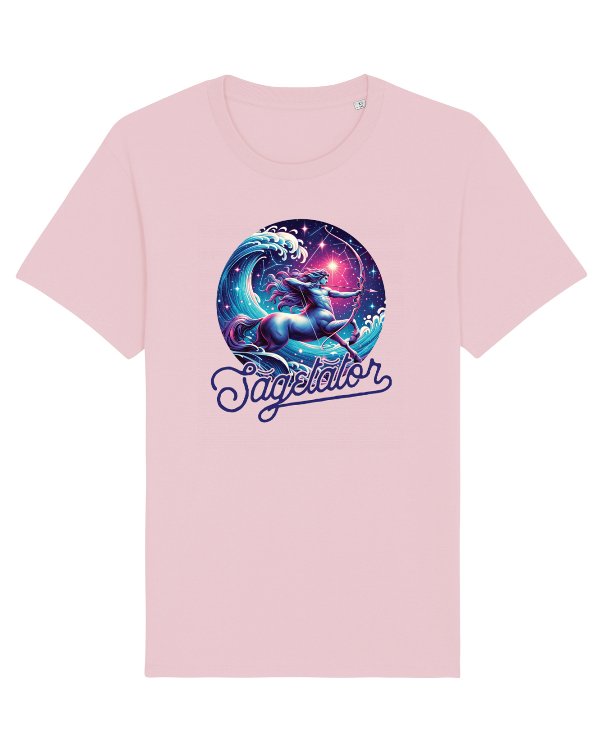 Tricou mânecă scurtă Unisex Rocker Cotton Pink