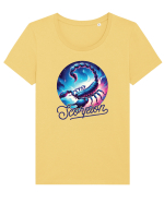 Zodia Scorpion - Identitatea ta cosmică Tricou mânecă scurtă guler larg fitted Damă Expresser