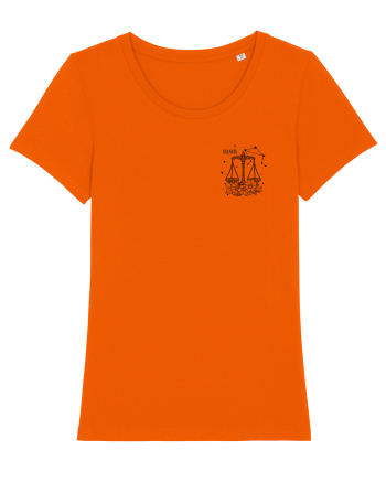 Zodiac elegant și minimalist - Zodia Balanță Bright Orange