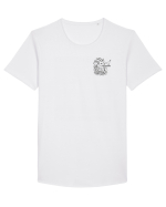 Zodiac elegant și minimalist - Zodia Capricorn Tricou mânecă scurtă guler larg Bărbat Skater