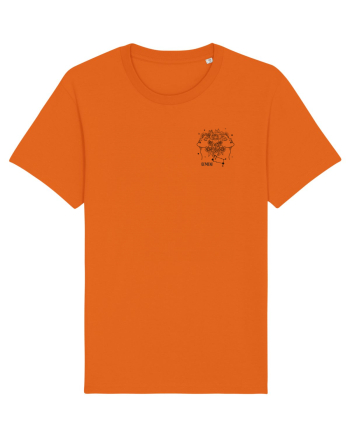 Zodiac elegant și minimalist - Zodia Gemeni Bright Orange