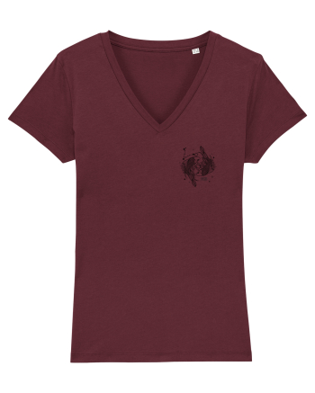 Zodiac elegant și minimalist - Zodia Pești Burgundy