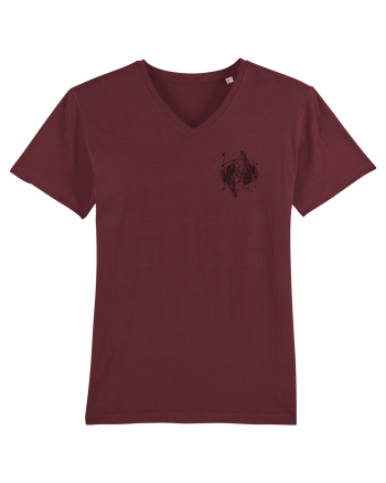 Zodiac elegant și minimalist - Zodia Pești Burgundy