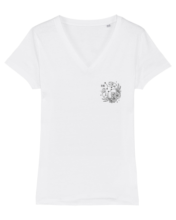 Zodiac elegant și minimalist - Zodia Rac White