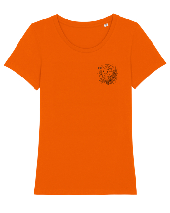 Zodiac elegant și minimalist - Zodia Rac Bright Orange