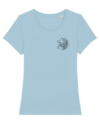 Zodiac elegant și minimalist - Zodia Scorpion Sky Blue