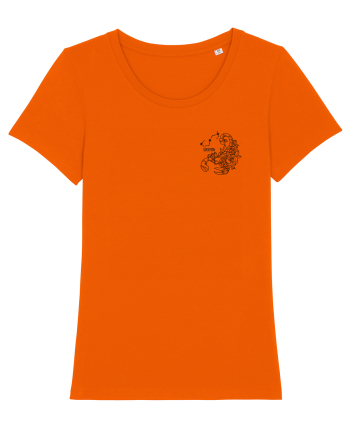 Zodiac elegant și minimalist - Zodia Scorpion Bright Orange