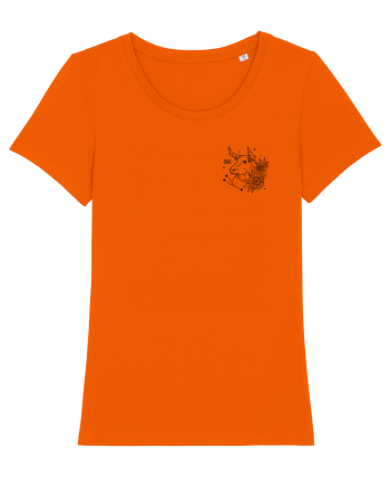 Zodiac elegant și minimalist - Zodia Taur Bright Orange