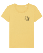 Zodiac elegant și minimalist - Zodia Taur Tricou mânecă scurtă guler larg fitted Damă Expresser