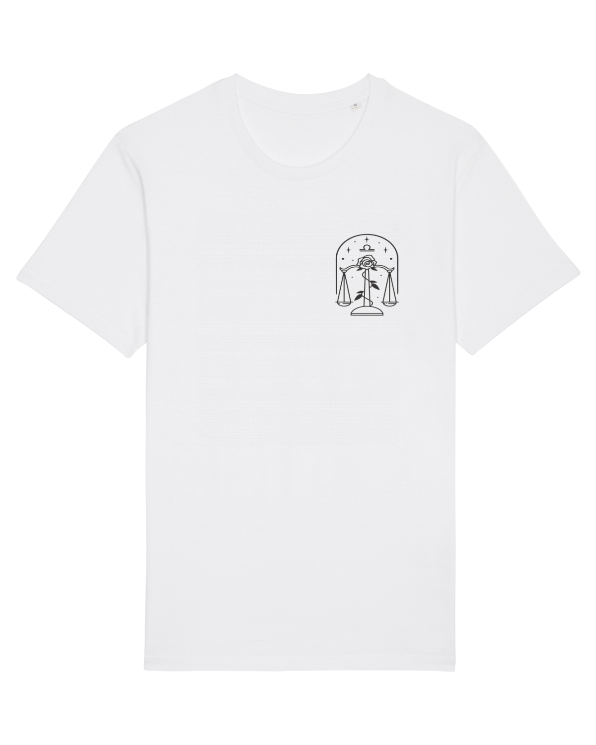 Tricou mânecă scurtă Unisex Rocker White