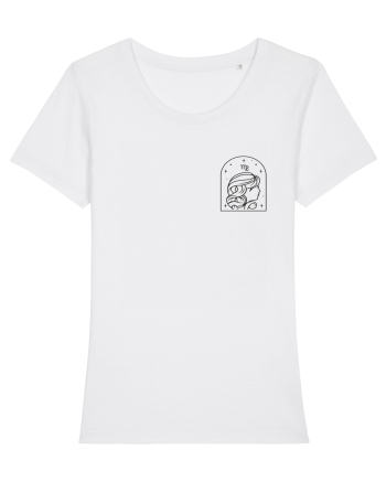 Zodiac minimalist geometric - Zodia Fecioară White