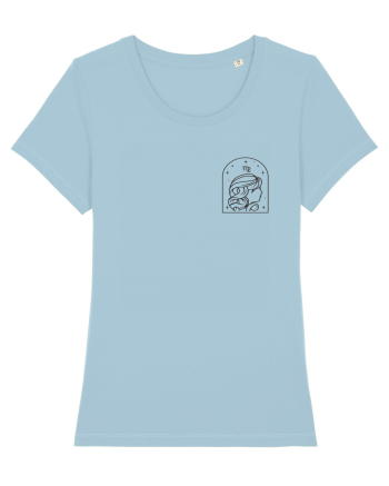 Zodiac minimalist geometric - Zodia Fecioară Sky Blue