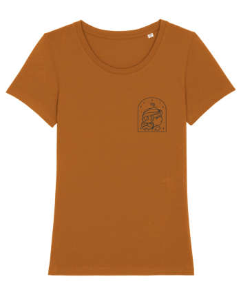 Zodiac minimalist geometric - Zodia Fecioară Roasted Orange