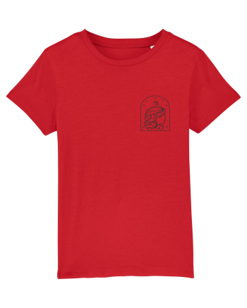 Zodiac minimalist geometric - Zodia Fecioară Red