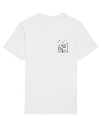 Zodiac minimalist geometric - Zodia Fecioară White