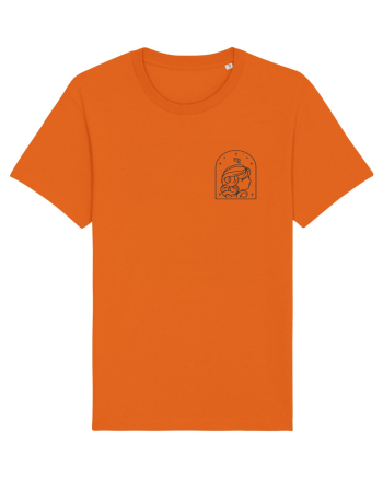 Zodiac minimalist geometric - Zodia Fecioară Bright Orange