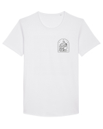 Zodiac minimalist geometric - Zodia Fecioară Tricou mânecă scurtă guler larg Bărbat Skater