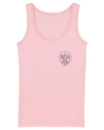 Zodiac minimalist geometric - Zodia Gemeni Cotton Pink
