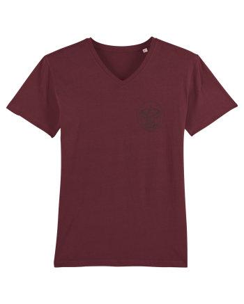 Zodiac minimalist geometric - Zodia Gemeni Burgundy