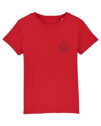 Zodiac minimalist geometric - Zodia Leu Red