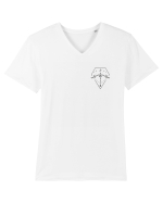 Zodiac minimalist geometric - Zodia Săgetător Tricou mânecă scurtă guler V Bărbat Presenter