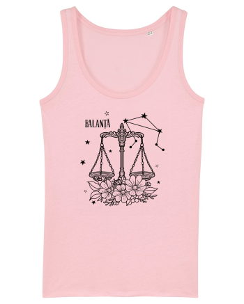 Zodiac Floral - Zodia Balanță Cotton Pink