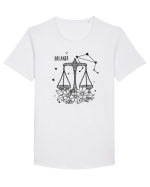Zodiac Floral - Zodia Balanță Tricou mânecă scurtă guler larg Bărbat Skater