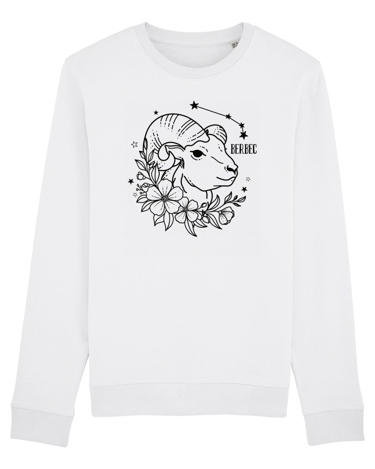 Bluză mânecă lungă Unisex Rise White