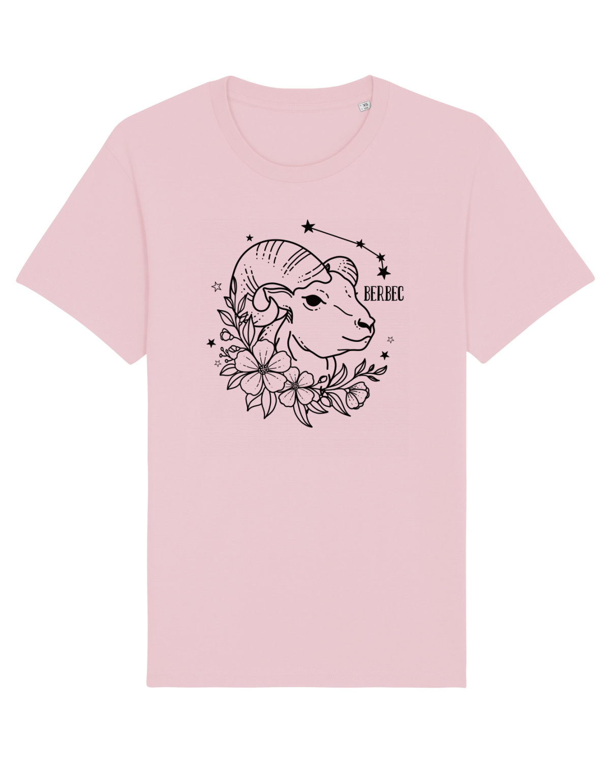 Tricou mânecă scurtă Unisex Rocker Cotton Pink