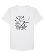 Zodiac Floral - Zodia Capricorn Tricou mânecă scurtă guler larg Bărbat Skater