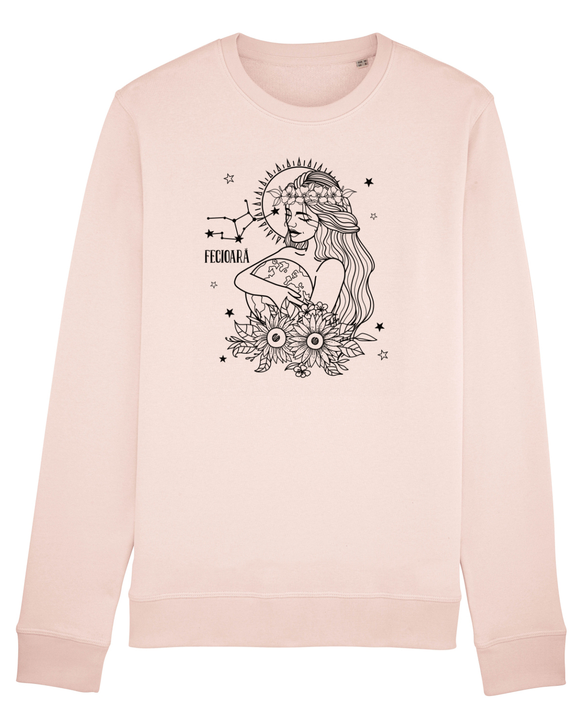 Bluză mânecă lungă Unisex Rise Candy Pink