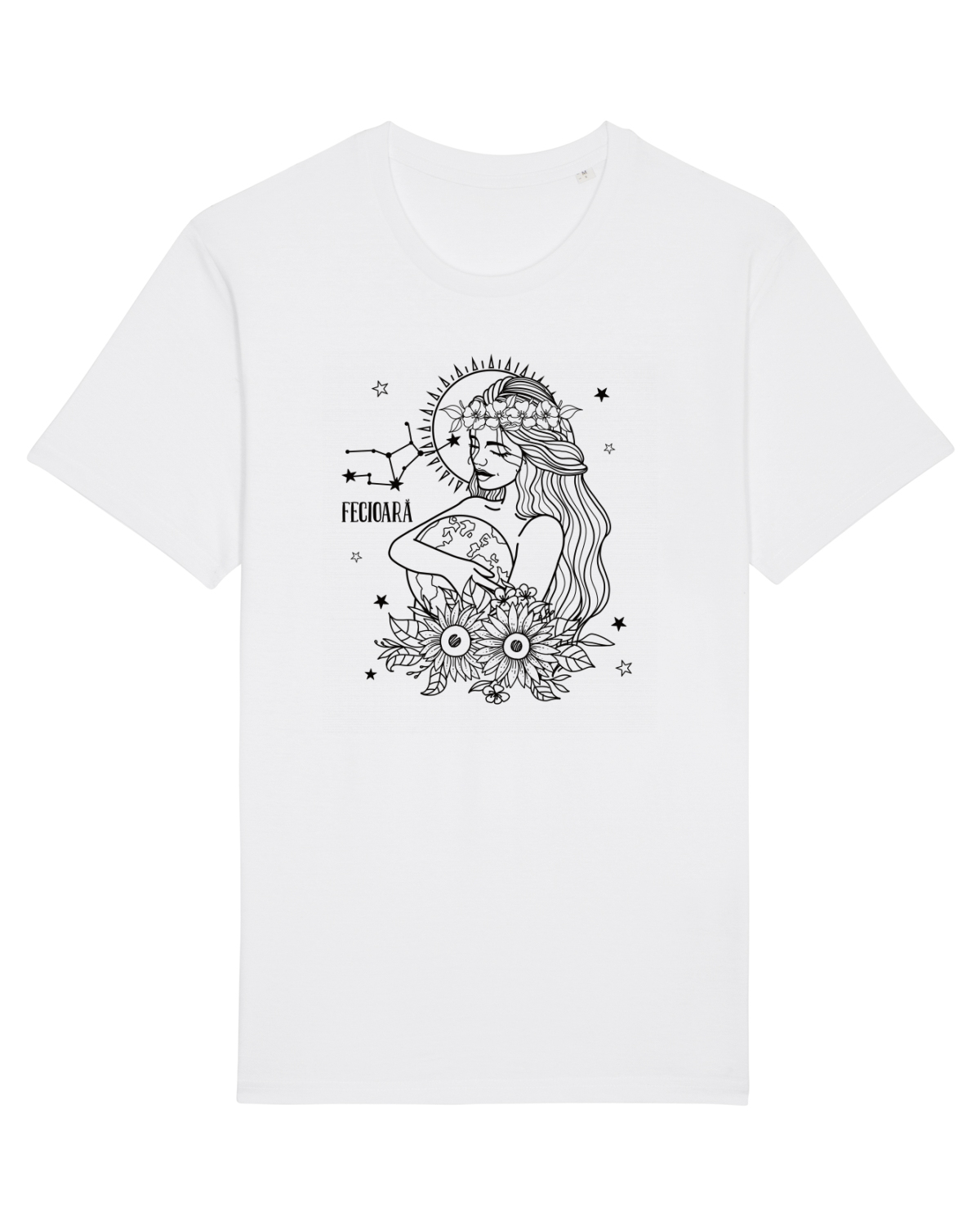 Tricou mânecă scurtă Unisex Rocker White