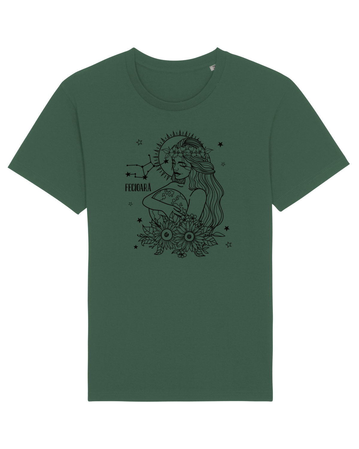 Tricou mânecă scurtă Unisex Rocker Bottle Green