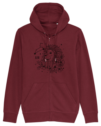 Zodiac Floral - Zodia Leu Burgundy