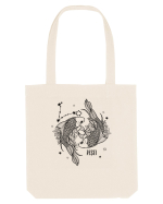 Zodiac Floral - Zodia Pești Sacoșă textilă