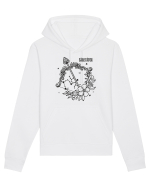 Zodiac Floral - Zodia Săgetător Hanorac Unisex Drummer