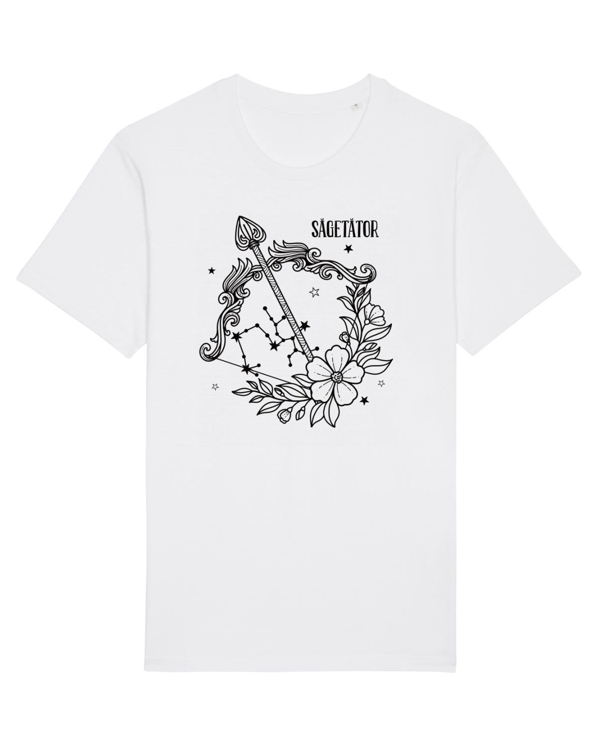 Tricou mânecă scurtă Unisex Rocker White