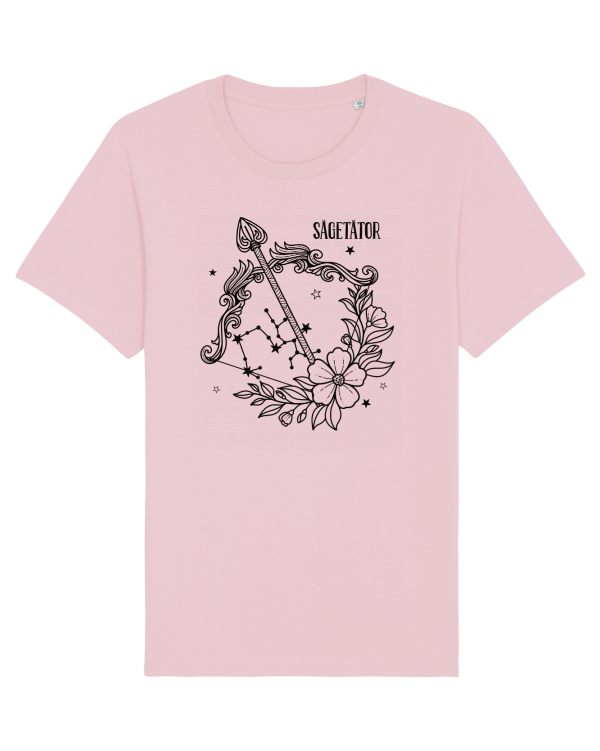 Tricou mânecă scurtă Unisex Rocker Cotton Pink