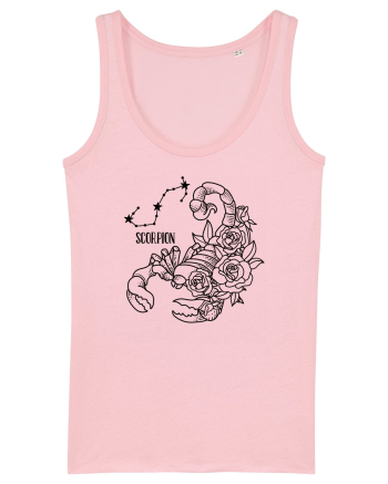 Zodiac Floral - Zodia Scorpion Cotton Pink
