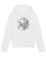 Zodiac Floral - Zodia Scorpion Hanorac Unisex Drummer