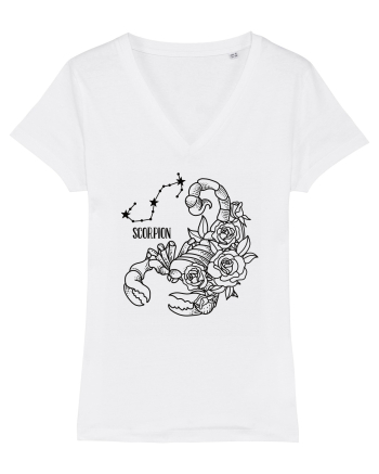 Zodiac Floral - Zodia Scorpion White