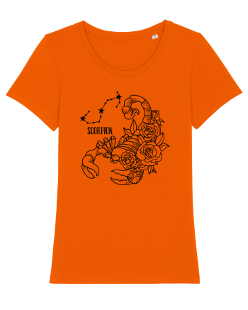 Zodiac Floral - Zodia Scorpion Bright Orange